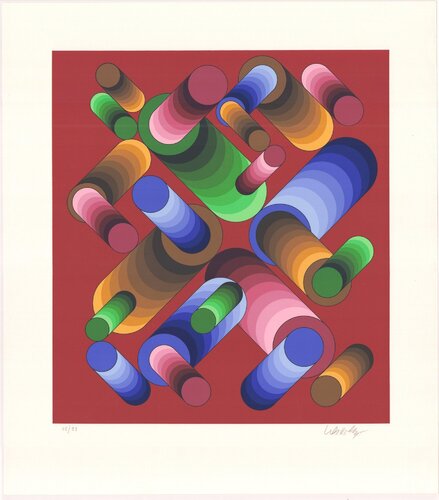 Oslop 3 von Victor Vasarely, Druck kaufen auf Singulart