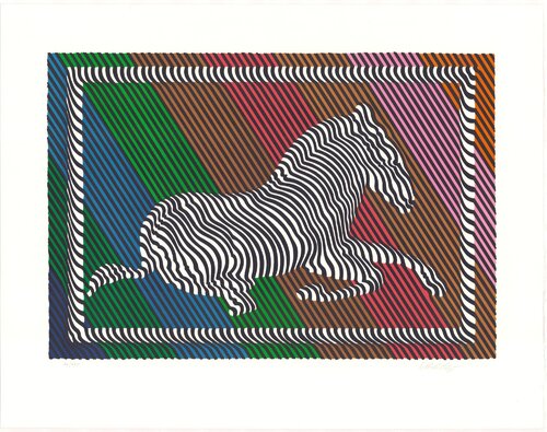 Zebra No. 3 von Victor Vasarely, Druck kaufen auf Singulart