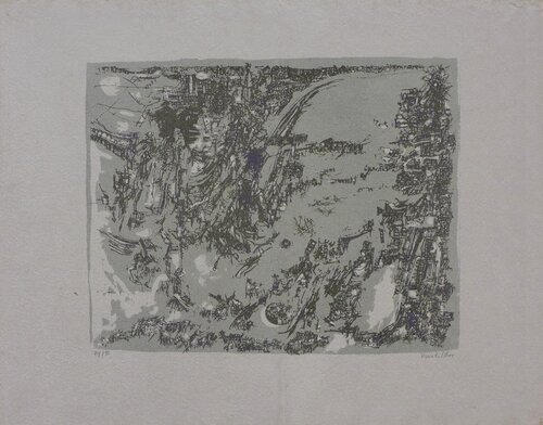 Carte marine (Paysage baroque) von Maria Helena Vieira da Silva, Druck kaufen auf Singulart