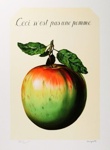 Ceci n'est pas une pomme by René Magritte, Print for Sale on Singulart