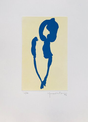 Iris blau 3 von Joan Hernández Pijuan, Druck kaufen auf Singulart