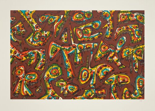 Abierta 10 de Antonio Saura, Impresión a la venta en Singulart