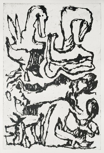 Composition by Jean-Pierre Pincemin, 인쇄 for Sale on Singulart