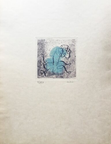 Petit paysage vert et violet van Jean Fautrier, Afdruk te koop op Singulart