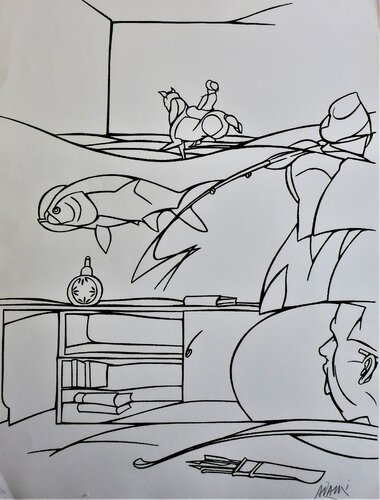 Sans titre von Valerio Adami, Druck kaufen auf Singulart