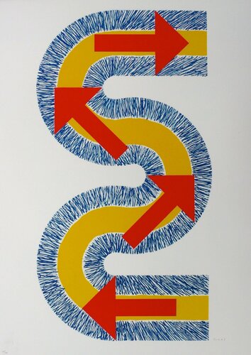 S (Flèches rouges) van Kumi Sugaï, Afdruk te koop op Singulart