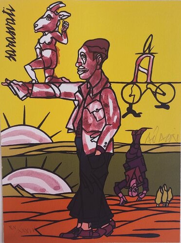 Les Impromptus du matin - Sarasvati von Valerio Adami, Druck kaufen auf Singulart