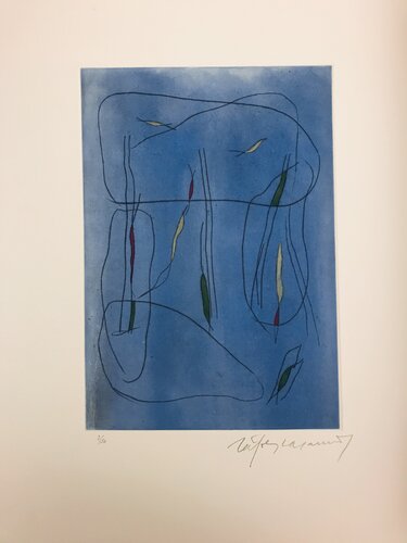 Composition bleue 1 di Albert Ràfols-Casamada, Stampa in vendita su Singulart