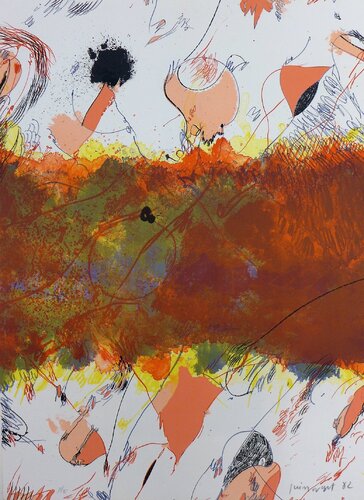 Entre dues roses by Josep Guinovart, Print for Sale on Singulart