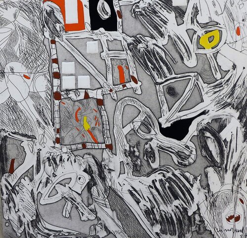 Huir por las esquinas y encerrarse en los by Josep Guinovart, Print for Sale on Singulart