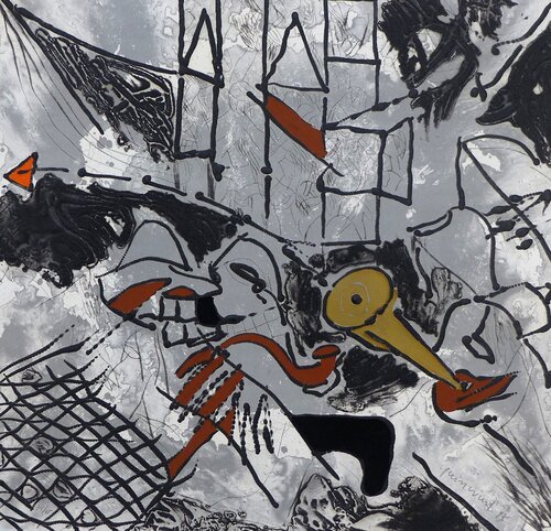 A la izquierda, a la derecha, por el sur y por el norte by Josep Guinovart, Print for Sale on Singulart