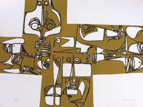 Milay 3 van Oswaldo Guayasamín, Afdruk te koop op Singulart
