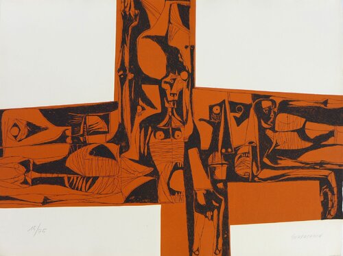 Untitled #1 van Oswaldo Guayasamín, Afdruk te koop op Singulart