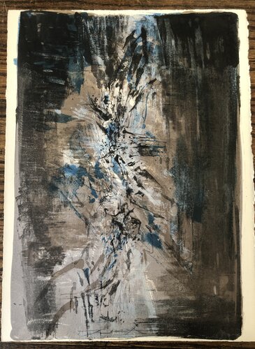 Tentation de l'occident von Zao Wou-Ki 趙無極, Druck kaufen auf Singulart