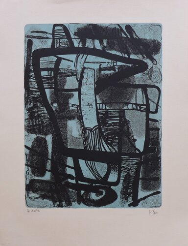 Grande noire von Maurice Estève, Druck kaufen auf Singulart