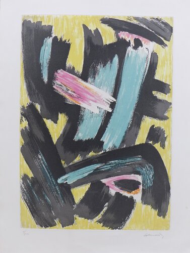 Composition IV von Gérard Schneider, Druck kaufen auf Singulart