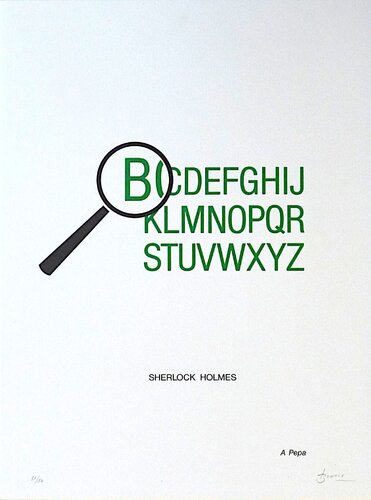 Sherlock Holmes di Joan Brossa, Stampa in vendita su Singulart