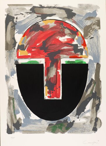 Composition pour les JO von Rafael Canogar, Druck kaufen auf Singulart