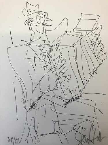 L'acordéoniste van Gen Paul, Afdruk te koop op Singulart