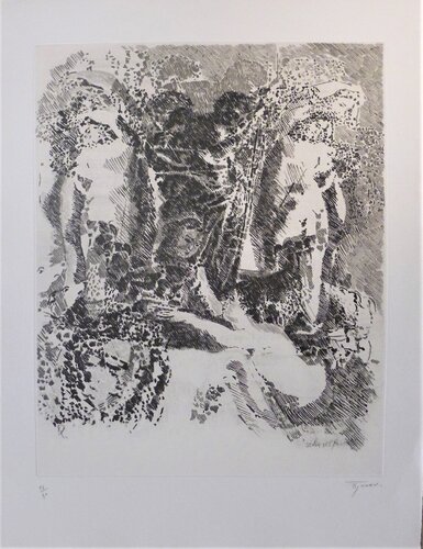 Selon ses faces 1 by François Rouan, Print for Sale on Singulart