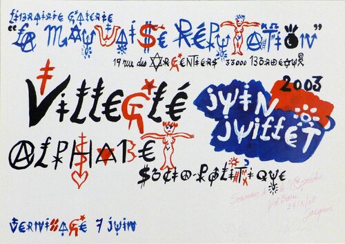 Affiche de l’exposition von Jacques Villeglé, Druck kaufen auf Singulart