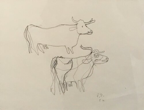 Les vaches by Jean Dubuffet, 종이 for Sale on Singulart