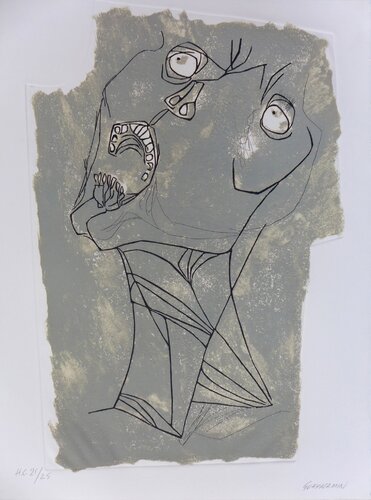 El grito van Oswaldo Guayasamín, Afdruk te koop op Singulart