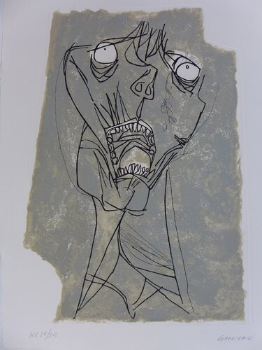 El grito 1 di Oswaldo Guayasamín, Stampa in vendita su Singulart