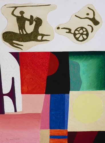 Composition, Gravure en relief signée von Max Papart, Druck kaufen auf Singulart