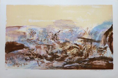 A la gloire de l'image 280 by Zao Wou-Ki 趙無極, Print for Sale on Singulart