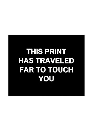 This print has traveled far to touch you by Laure Prouvost, Print for Sale on Singulart