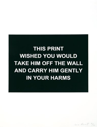 This print wished you would take him off the wall and carry him gently in your arms by Laure Prouvost, Print for Sale on Singulart