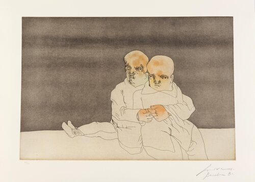 Pareja en el mar von José Luis Cuevas, Druck kaufen auf Singulart