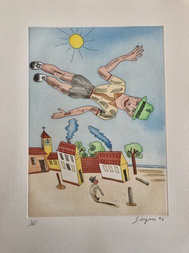 Édition: gravure von Antonio Seguí, Druck kaufen auf Singulart