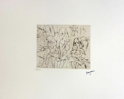 Trois petites filles Jules Pascin