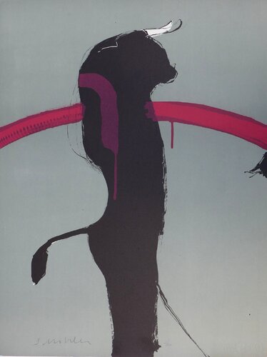 Portrait of a Bull di Fritz Scholder, Stampa in vendita su Singulart