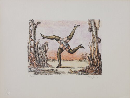 Les quatre jambes von Roland Topor, Druck kaufen auf Singulart