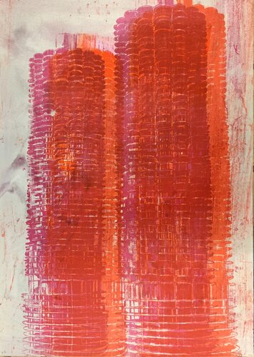 Marina Towers, Chicagoch von Enoc Perez, Druck kaufen auf Singulart