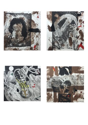 Poeta en Nueva York van Josep Guinovart, Afdruk te koop op Singulart