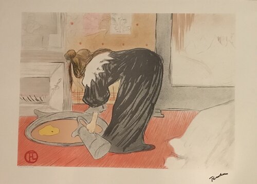 Elles, femme au tub (d'après Henri de Toulouse-Lautrec) von Henri de Toulouse-Lautrec, Druck kaufen auf Singulart