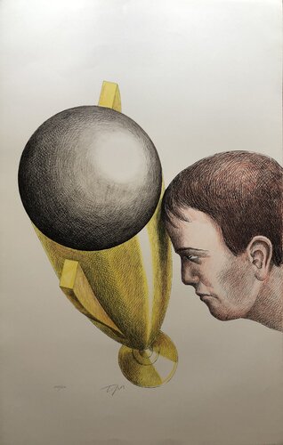Coupe du monde 82 von Roland Topor, Druck kaufen auf Singulart