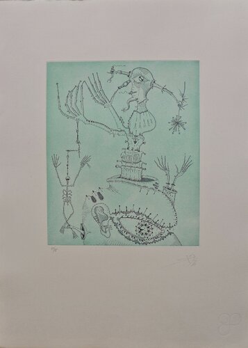 Hommage Bruegel di Joan Ponç, Stampa in vendita su Singulart