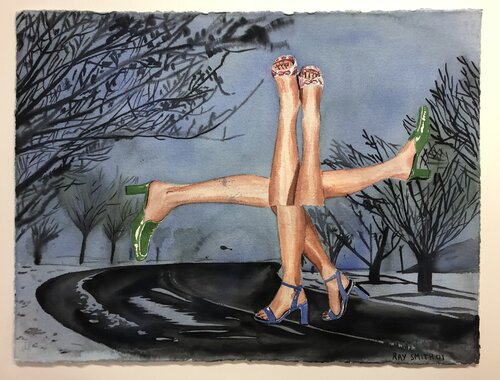 Zapatos de invierno par Ray Smith, Peinture en vente sur Singulart