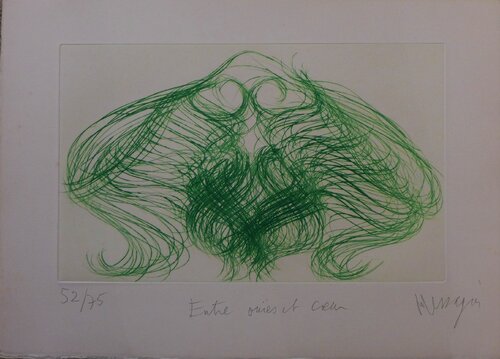 Entre ouïes et coeur 1 by Jean Messagier, Print for Sale on Singulart