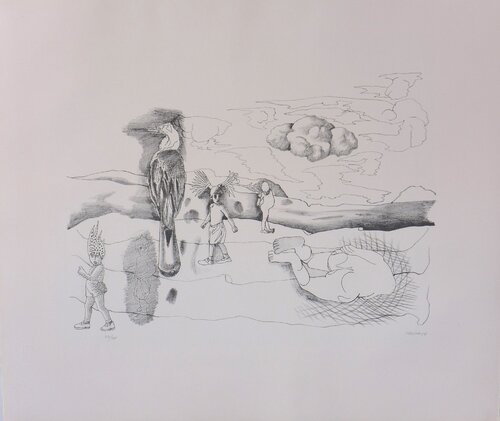 Rey de los pagaros by Jorge Castillo, Print for Sale on Singulart