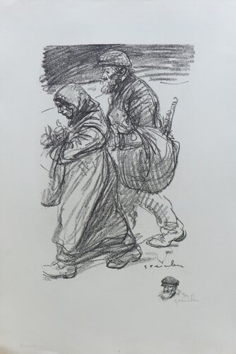 Evacués par Théophile Alexandre Steinlen, Édition en vente sur Singulart