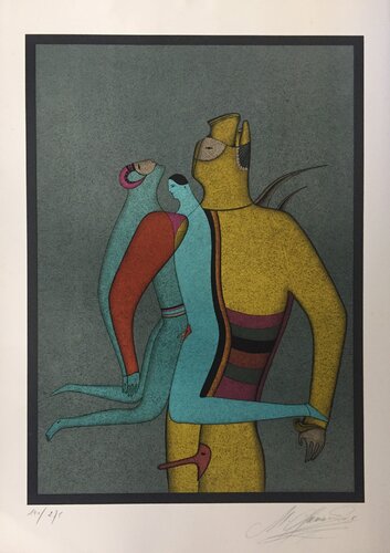 Grand carnaval de St Petersbourg 1 von Mihail Chemiakin, Druck kaufen auf Singulart