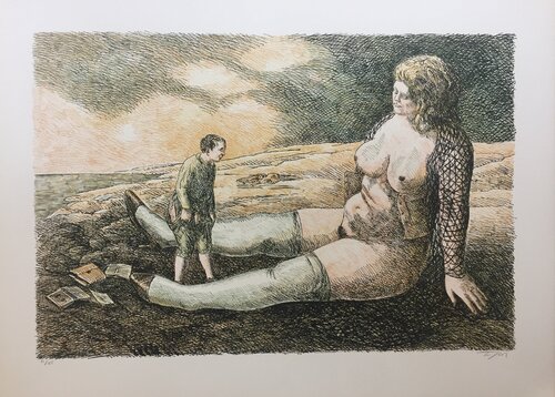 Ile de Pâques von Roland Topor, Druck kaufen auf Singulart