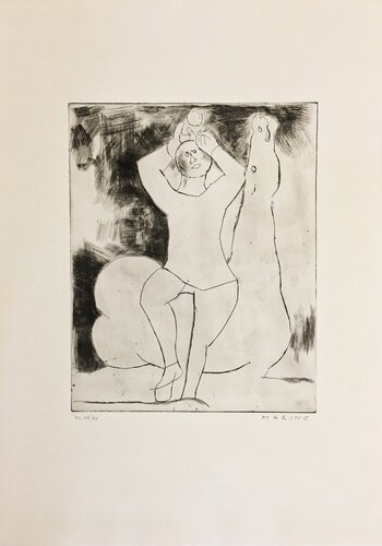 マリノ・マリーニ 「裸婦」 版画 絵画 マリノ・マリーニ 「裸婦」 版画 絵画 - メルカリ