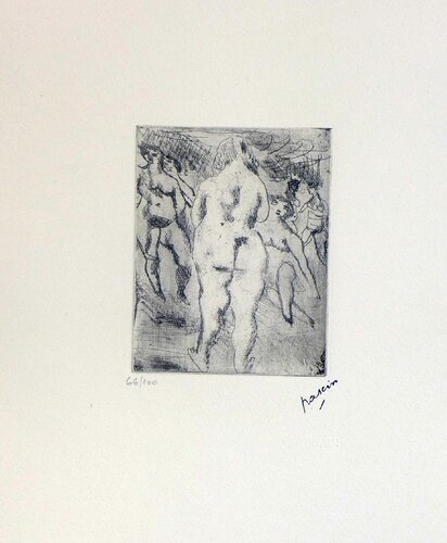 Six femmes nues von Jules Pascin, Druck kaufen auf Singulart